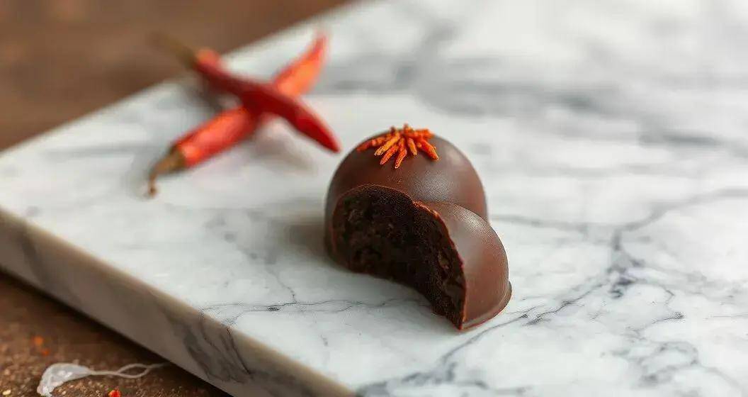 Trufas Faísca Picante: Chocolate Intenso que Aquece 2 Trufas Faísca Picante: Chocolate Intenso que Aquece