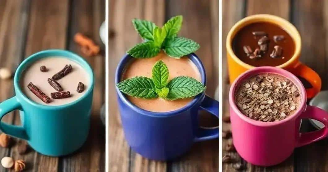 Variações da Receita de Chocolate Quente Cremoso Variações da Receita de Chocolate Quente Cremoso