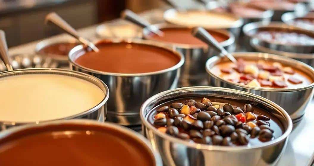 Variações do Fondue de Chocolate Artesanal Variações do Fondue de Chocolate Artesanal