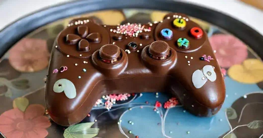 Decoração do Chocolate em Forma de Controle Decoração do Chocolate em Forma de Controle