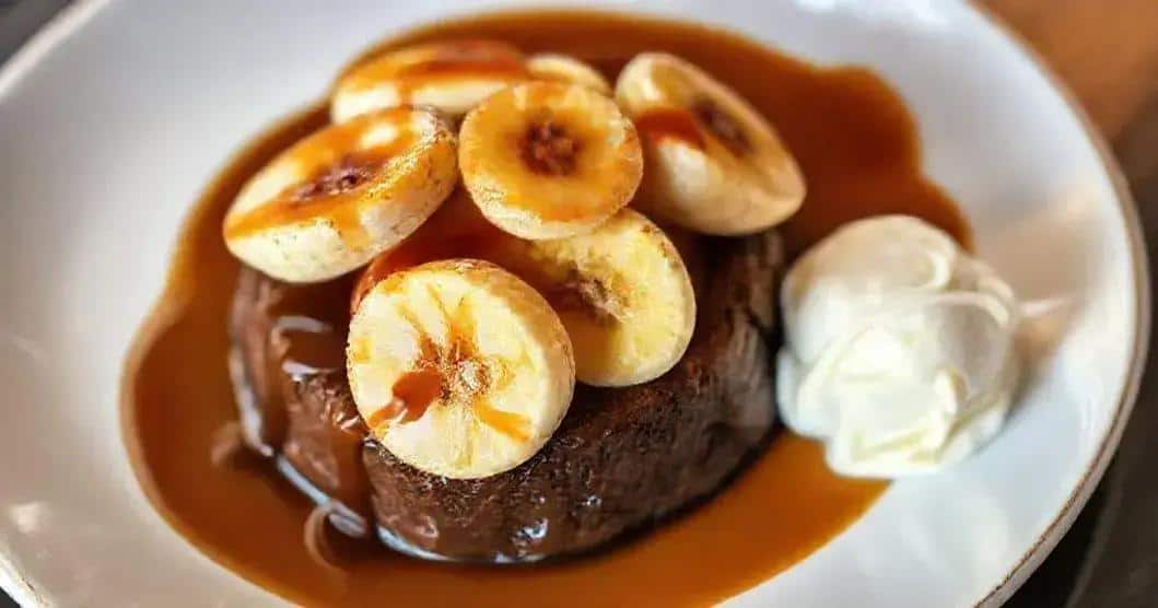 Ingredientes da Sobremesa de Chocolate com Banana Caramelada