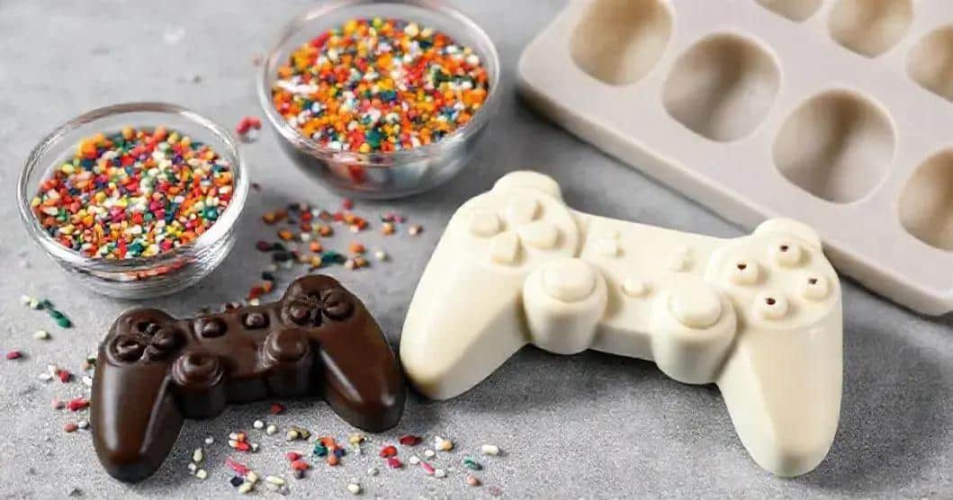Ingredientes para Chocolate em Forma de Controle de Videogame Ingredientes para Chocolate em Forma de Controle de Videogame