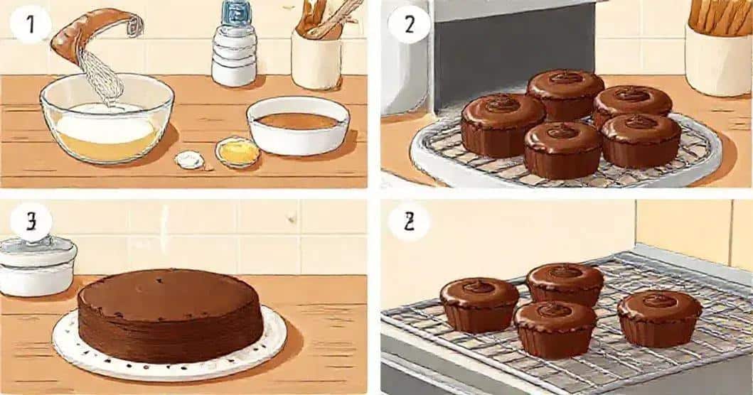 Preparação do Bolo de Chocolate Preparação do Bolo de Chocolate