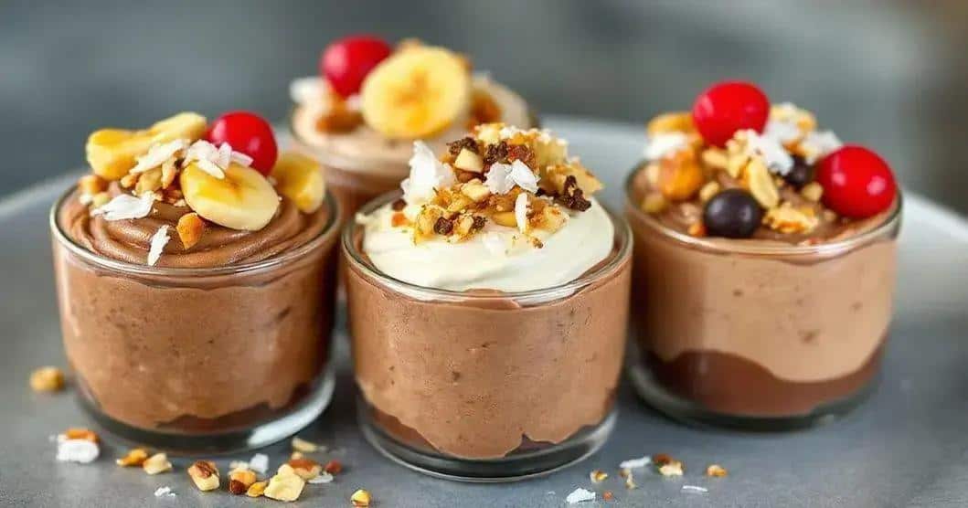 Variações da Sobremesa de Chocolate com Banana