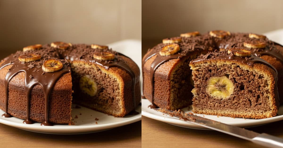 Bolo Choconana: O Doce Abraço do Cacau com Banana 1 bolo choconana o doce abraco do cacau com banana social 16x9 1 - Receitas da Bella - Os Blogs mais Incríveis da Web